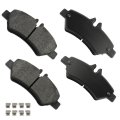 Rear D1317 Metal 4pcs W Hardware Disc Brake Pad Set 