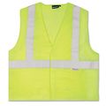 Erb 14515 S15 Ansi Class 2 Mesh Safety Vest With Pockets Lime 4x-large 