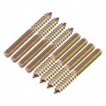 Uxcell 5 16-18x2-3 4 Hanger Bolts 8pcs Double Ended Screws Wood Dowel For Furniture