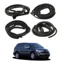 Black Door Weatherstripping Seal Kit Rubber Sealing Strip Replacement For Honda Cr-v 2002-2006 72810-s9a-003 72850-s9a-003 