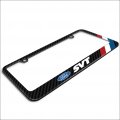 Ipick Image For Ford Svt Red-white-blue Stripe Black Real Carbon Fiber License Plate Frame