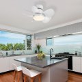 Sodsea 22 Inch Ceiling Fan With Lights Small Light Flush Mount Dimmable Reversible Low Profile Remote Control For Bedroom 