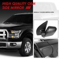 Auto Dynasty Left Driver Side Manual Adjustment Led Turn Signal Mirror For Ford F-150 15-18 8-pins