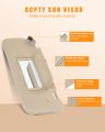 Ocpty Sun Visor Fit For 2005 2006 2007 2008 2009 2010 2011 2012 2013 Chevrolet Cruze With Sunroof Beigh Right Passenger Side