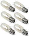 6pcs Microwave Light Bulbs For Ge Ovens And Microwaves Appliance Bulb Replace 10692 110v-130v T7 E17 
