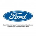 Graphics More Rectangle Ford Built Tough Keychain In Chrome Plated Metal