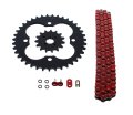 Fits Honda 400ex Trx400ex 520-94 Red O Ring Chain Sprocket Black 14 39 