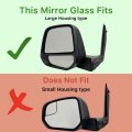 Spieg Upper Driver Side Mirror Glass Replacement For Large Housing Ford Transit Connect 2014-2022 Heated Lh