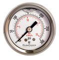 1-1 2 Glycerin Oil Filled Pressure Gauge 1 8 Npt Center Back Mount 300 Psi 
