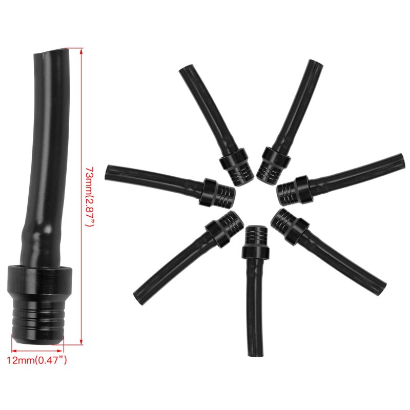 Grehua 7pcs Black Fuel Tank Gas Cap Hose Breather Vent For 50cc 90cc 125cc Tw200 Drz400s Vitacci Yz125 420rancher Kx Wr Xt Crf