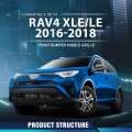 Front Bumper Middle Grille For Toyota Rav4 Xle Le 2016 2017 2018 Black Grill With Camera Option Fits To1036177 531120r070