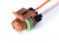Michigan Motorsports Tpi Tbi Oil Pressure Switch Sensor Connector Pigtail 2 Wire Fits 1987 1988 