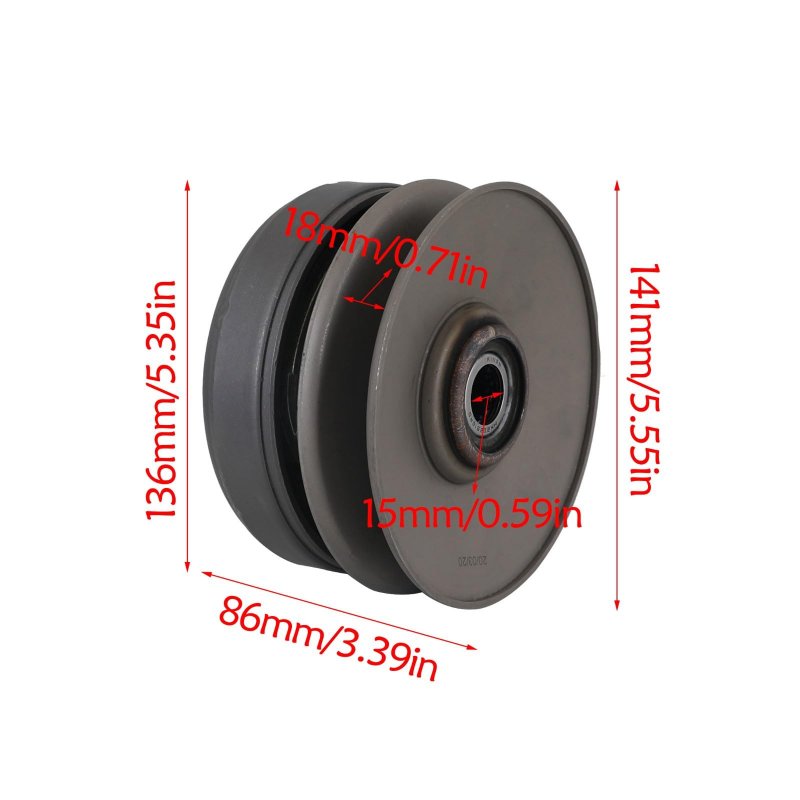 Zxtdr Clutch Assembly Variator Belt Kit For Gy6 125 150cc Scooter Atv Go Kart Taotao
