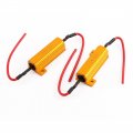 Uxcell 2pcs 50w 8 Ohm Load Resistor Fix Hyper Flash Light