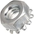 Steel Hex Nut 10 32 Threads Zinc Plated Alloy With Free Spinning Washer Pack Of 100 
