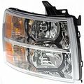 Right Passenger Side Headlight Assembly For 07-14 Silverado 09-13 Hybrid And 2500 3500 Halogen Composite Combination Clear Lens 
