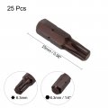 Uxcell 25 Pcs 1 4 6 3mm Hex Shank Magnetic T30 Hexagon Torx Screwdriver Bits