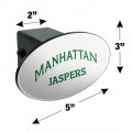 Graphics More Manhattan College Secondary Logo Oval Tow Trailer Hitch Cover Plug Insert