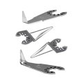 Jitterbug 4-pack Cold Knife Blades For Windshield Removal L-shaped Curved Straight Auto Glass Sealant Cutter 
