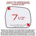 Passenger Right Side Mirror Glass Assembly With Plastic Back Plate Heated Compatible 2001-2007 Toyota Highlander