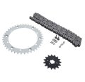 104l O Ring Chain And Sprocket Silver 15 41 Fits Yamaha Warrior 350 Yfm350 2001-2004