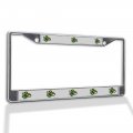 Fastasticdeals Metal Insert License Plate Frame Dragon Sports Mascot Weatherproof Car Accessories Chrome 2 Holes Solid 