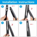 X Autohaux Rear Windshield Wiper Blade Arm Set For Toyota Prius Hatchback 03-09