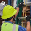 Ge Hard Hat Full Brim Padded 4-point Ratchet Suspension Ansi Z89 1-2014 Safety Hats For Men Impact Resistant Durable