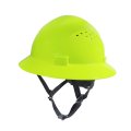 Ge Hard Hat Full Brim Padded 4-point Ratchet Suspension Ansi Z89 1-2014 Safety Hats For Men Impact Resistant Durable