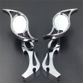 Smt-chrome Billet Running Mirror Compatible With Suzuki Kawasaki Flame Shaft B075vm2jhb