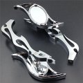 Smt-chrome Billet Running Mirror Compatible With Suzuki Kawasaki Flame Shaft B075vm2jhb