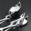 Smt-chrome Billet Running Mirror Compatible With Suzuki Kawasaki Flame Shaft B075vm2jhb