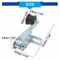 1 Set Universal Chain Tensioner Adjustment Roller Tool With Spring Silver Tone Metal For Motorcycle Scooter