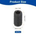 Socket Set Screws 50pcs M4x8mm Metric -carbon Steel Hex Headless Cup Point Grub For Repairing Compact Instruments Machinery And
