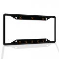 Metal Insert License Plate Frame Chili Peppers Weatherproof Car Accessories Black 4 Holes Solid Universal Fit For Us And Canada 