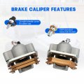 Rear Left Right Brake Caliper Assembly For Polaris Utv Ranger 400 2010-2013 500 2011-2013 800 Midsize 2013 With Pads