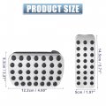 X Autohaux 2pcs Gas And Brake Pedals Pads Cover Anti-slip For Mercedes-benz Gle Gls Ml Gl 350 2013-2019 Stainless Steel Car