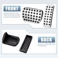 X Autohaux 2pcs Gas And Brake Pedals Pads Cover Anti-slip For Mercedes-benz Gle Gls Ml Gl 350 2013-2019 Stainless Steel Car