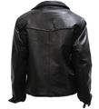 Womens Leather Motorcycle Jacket Half Belt And Z O Lining Size 2xl Xx-large 