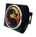 Elektroplate Officially Licensed Mortal Kombat Dragon Logo All Metal Black Hitch Cover For Trucks And Suvs Fits Standard 2 