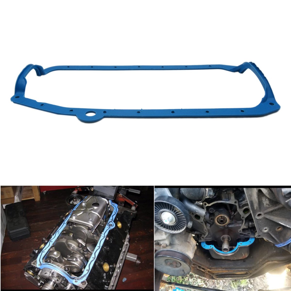 Chevy Small Block Oil Pan Gasket Os34509t For 302 Cid 0l 1967 To 1969 And 307 5 1968 1973 Engines
