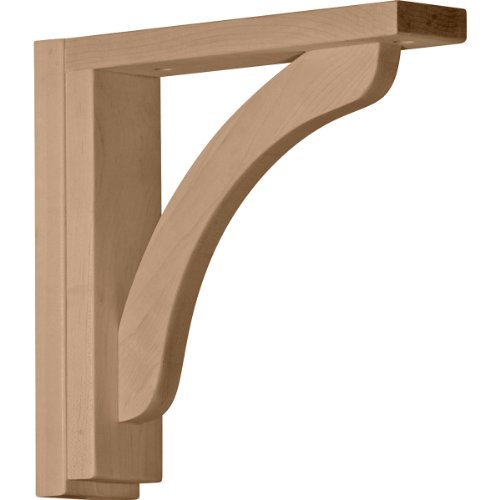 Ekena Millwork Bkt02x100rerw Reece Shelf Wood Brackets 1 2 W X 3 4 D 10 1 H Rubberwood