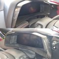 Yipmotiv Car Speedmeter Frame Cover For C8 Corvette 2020 2021 2022 2023 2024 Genuine Carbon Fiber Interior Dash Infortainment