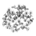 M8-1 25 X 12mm 100pcs Flat Round Head Screws 304 Stainless Steel Phillips Drive Machine Hardware Fastener For Furniture 