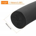 Uxcell Foam Rubber Weather Seal Strip 20mm 0 79 Diameter X 1 Meter 3 28ft Long Round Epdm Solid For Reduce Noise Shock Friction