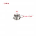 Uxcell M3 X 0 5mm Pitch Hex Head Carbon Steel Blind Hole Self Clinching Standoff Nuts Fs-m3-2 25pcs