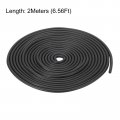 Uxcell Nitrile Rubber Round Seal Strip 2mm 5 64 Diameter 2 Meters 6 56ft Long Hard Solid Weather Stripping For Diy Gasket
