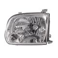 Headlightsdepot Chrome Housing Halogen Headlight For Toyota Sequoia Tundra Includes Left Driver Side Headlamp Double Cab Only 