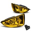 Honda Civic 2 4-door Em2 Es1 Es2 Pair Of Bumper Driving Fog Lights Wiring Kit Switch Amber Lens