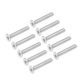 M6x35mm Flat Head Machine Screws Inner Hex Screw 304 Stainless Steel Fasteners Bolts 10pcs 